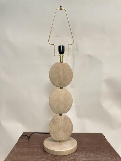1970s three discs lampe fully covered with Shagreen