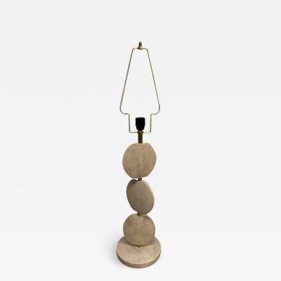 1970s three discs lampe fully covered with Shagreen