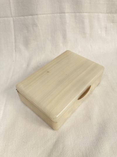 1970s white onyx boxe