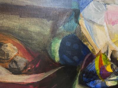 1971 Abstract Painting by Gisela Ballesteros