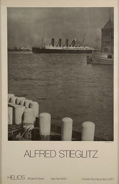 1977 Helios Gallery Alfred Stieglitz Mauretania in N Y Poster