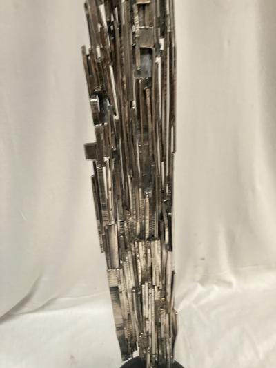 1980s Brutalist bronze sculpture by Luco Bicosco