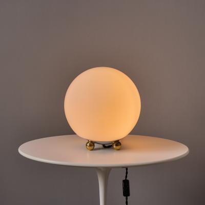 1980s Geometric Brass and Glass German Technolumen Table Lamp