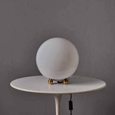 1980s Geometric Brass and Glass German Technolumen Table Lamp