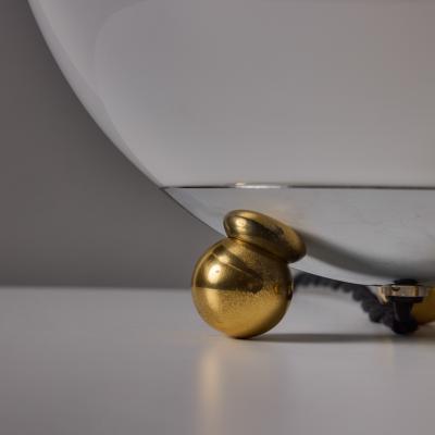 1980s Geometric Brass and Glass German Technolumen Table Lamp