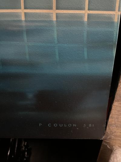 1980s Hyper realistic oil on canvas by Pierre Coulon