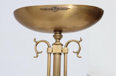 1980s Italian Torchiere Brass Floor Lamps