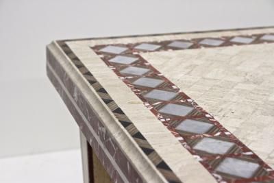 1980s Italian Travertine Marble Stone Coffee Table Couch Table IT ca 1980