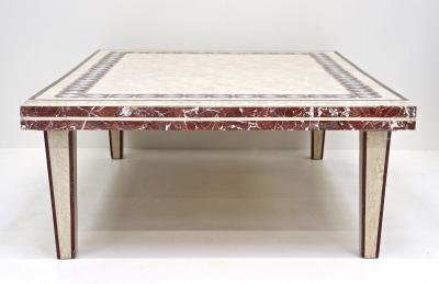 1980s Italian Travertine Marble Stone Coffee Table Couch Table IT ca 1980