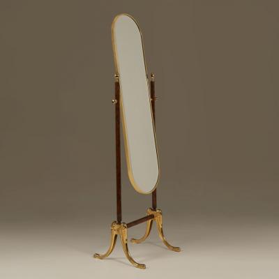 1980s Italian freestanding dressing mirror