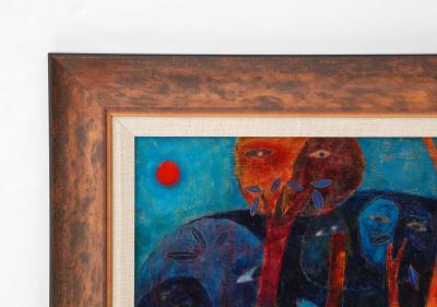 1980s Modern Oil On Canvas Peruvian Artwork