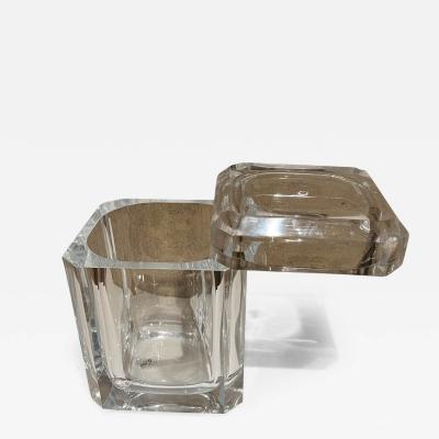 1980s Modernist Carlisle Lucite Ice Bucket Style of Alessandro Albrizzi Italy