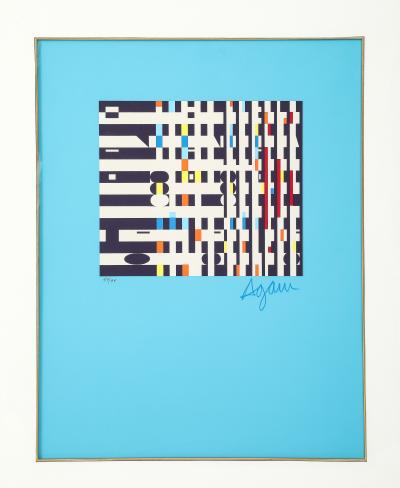 1980s Original serigraph numbered and signed by Yacov Agaam