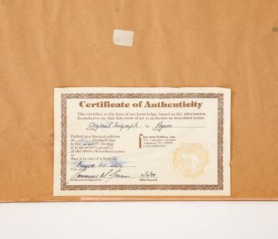 1980s Original serigraph numbered and signed by Yacov Agaam