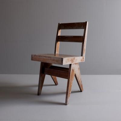 1980s Pierre Jenneret style teak chairs 10 available France