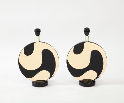 1980s acrylic table lamps by Vankeas