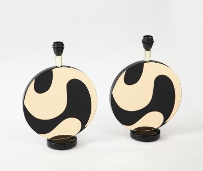1980s acrylic table lamps by Vankeas
