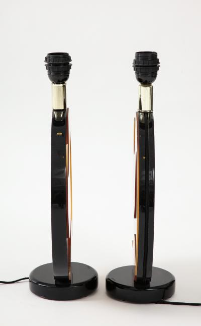 1980s acrylic table lamps by Vankeas