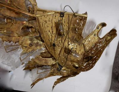 1990 Enlightening Sconce Horses Head Gilded Bronze Gypsum Signed Lambert Ph