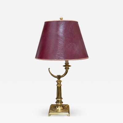 1990s Regency Style Cambridge Brass Table Lamp