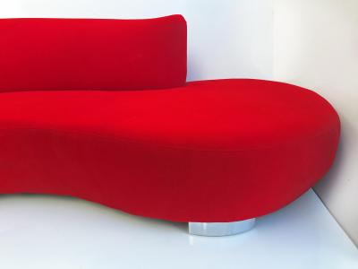 1990s Serpentine Cloud Sofa Original Fabric