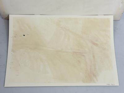 1993 Signed Abstract Expressionist Pebble Beach Mixed Media Painting