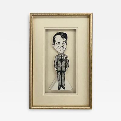 1996 ROBERT KENNEDY A original pen Ink characture
