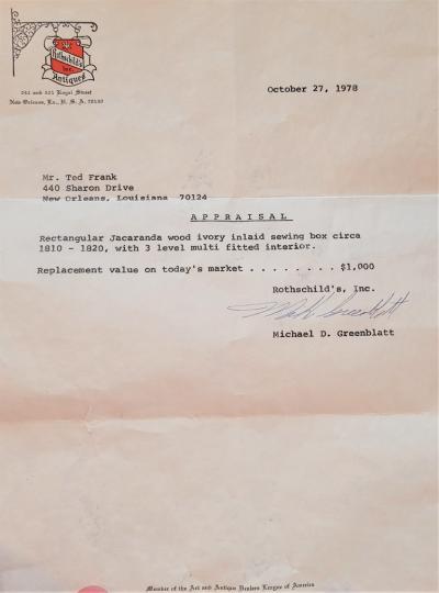 19C Anglo Ceylonese Lap Desk of Museum Quality