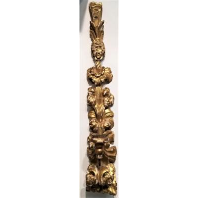 19TH C ITALIAN GILTWOOD APPLIQUES PAIR