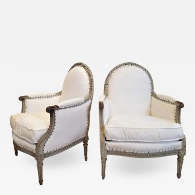 19TH C LOUIS XVI BERGERES PAIR