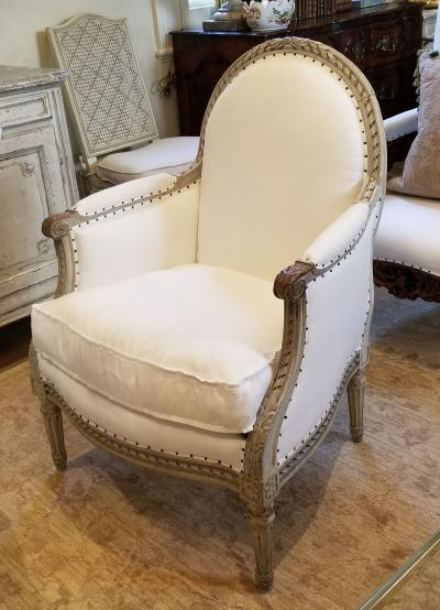 19TH C LOUIS XVI BERGERES PAIR