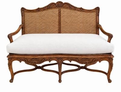 19TH C REGENCE CANED SETTEE