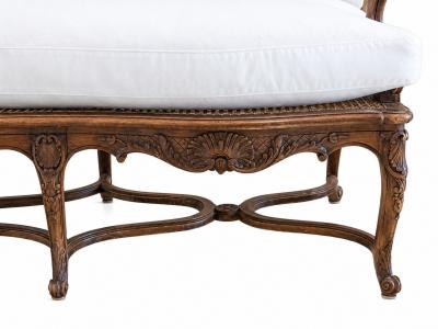 19TH C REGENCE CANED SETTEE