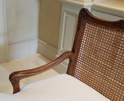 19TH C REGENCE CANED SETTEE