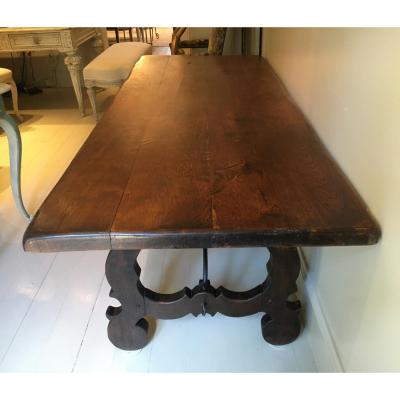 19TH C WALNUT SPANISH FRATINA TABLE