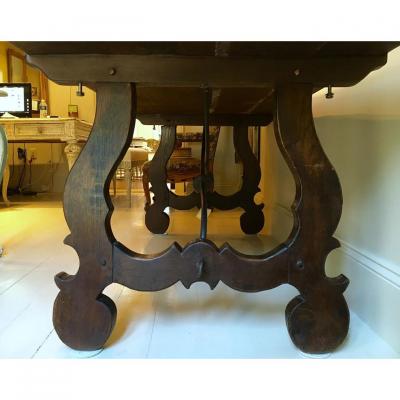 19TH C WALNUT SPANISH FRATINA TABLE