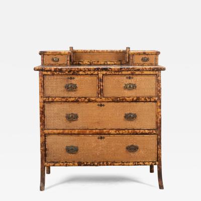 19TH CENTURY BAMBOO CHEST OF DRAWERS
