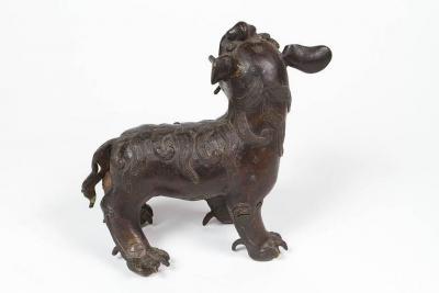 19TH CENTURY BRONZE CHINESE FOO DOG