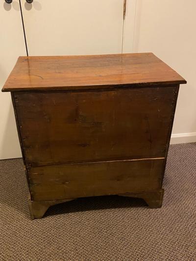 19TH CENTURY DIMINUTIVE CAPTAINS DESK WITH BRASS HARDWARE