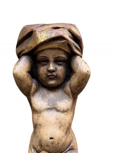 19TH CENTURY ELABORATE GILT FANTASTICAL CARVED ALLEGORICAL ITALIAN TALL CABINET