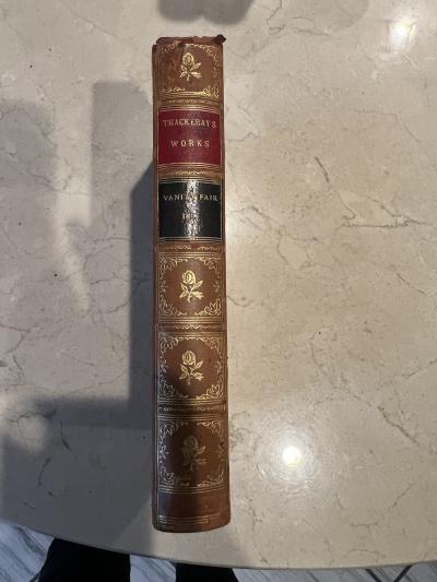 19TH CENTURY FIVE VOLUMES OF THACKERAYS WORKS