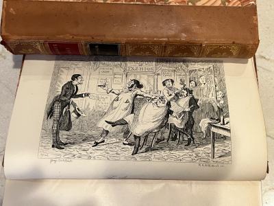 19TH CENTURY FIVE VOLUMES OF THACKERAYS WORKS