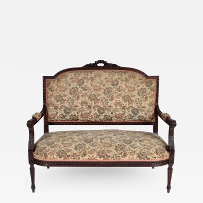 19th c. French Louis XVI Style Bergere Sofa — East End Salvage