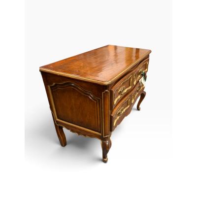 19c Style Italian Gilded Walnut Chest of Drawers Commode