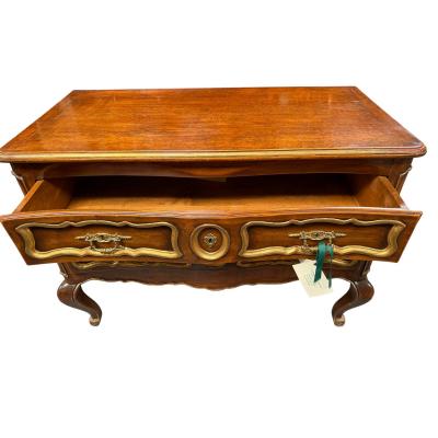 19c Style Italian Gilded Walnut Chest of Drawers Commode