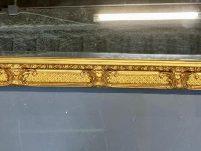 19th 20th Century Giltwood Wall Console Pier Mirror Rectangular