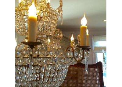 19th C 12 light Swedish Chandelier