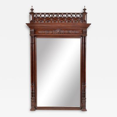 19th C French Henry II Beveled MIrror