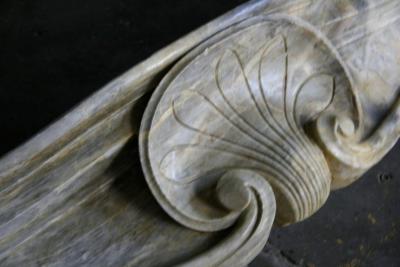 19th C Italian Marble Fireplace