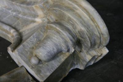 19th C Italian Marble Fireplace